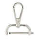 thumbnail image 5 of Cierres giratorios de langosta, cierres para bolsos, accesorios de cuero PU, cierres para llaveros, ganchos giratorios, clips de gatillo para correas , Plata de 31 mm 31mm Plata, 5 of 8