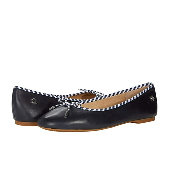Lauren Ralph Lauren Womens Jayna II Ballet Flats Lauren Navy 10M