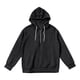 thumbnail image 3 of MHFRRA Sudadera con Capucha y Cremallera de Un Cuarto de Manga Larga con Bolsillo Frontal Tipo Cangurera para Uso Deportivo Informal Al Aire Libre, Tela Ligera y Cómoda Negro, 3 of 4