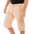 thumbnail image 2 of Notus Men's 100% Cotton Twill Cargo Shorts - Six Pockets, Comfortable & Durable Summer Wear Khaki 30, 2 of 7
