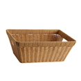 thumbnail image 1 of Cesta de pan, cesta de fruta de ratán de imitación, soporte para servir comida, cesta rectangular para servir, organización de toallas, restaurante en Color claro, 1 of 5