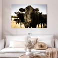 thumbnail image 2 of Elephant Stock Black Angus Cattle Wall Art - Horizontal Canvas Wall Art - Living Room Wall Decor - Animal Canvas - Beige And Black Decor - 48" x 32", 2 of 8