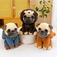 thumbnail image 4 of Cute Plush Donkey - Styled Pug Doll, Soft Stuffed Animal With Fluffy Design, Comfortable Huggable Toy For Kids, Bedroom Decor, Playtime Companions, 4 of 7
