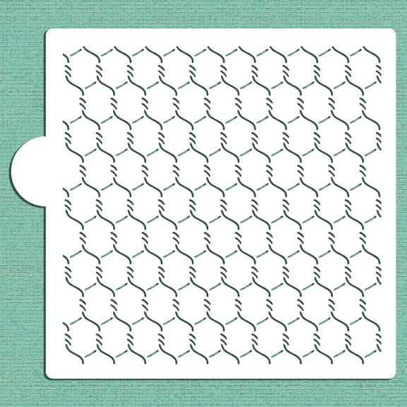 Chicken Wire Cookie and Craft Stencil CM190 by Designer Stencils