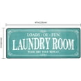 thumbnail image 3 of Laundry Room Rug Runner Non Slip Laundry Mats Mudroom Runner Farmhouse Kitchen Floor Mat Bathroom Laundry Room Decor Accessories( Teal, 20 X 47 inch ), 3 of 6