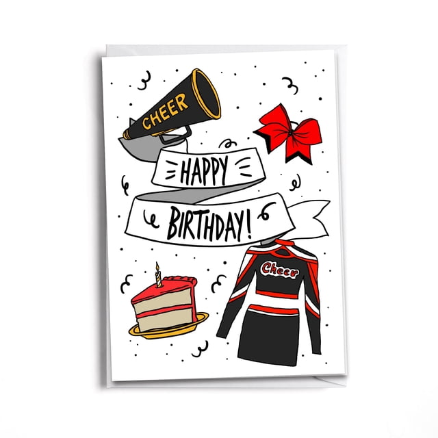 Tarjeta de felicitación inspirada en Sole Happy Birthday Cheerleader