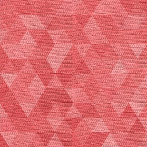 Ahgly Company Indoor Square Patterned Ferrari Red Area Rugs, 7' Square