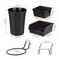 thumbnail image 6 of 12 Pack Pegboard Bins Organizer Peg Hooks Heavy Duty Plastic for Garage and Workshop Tool Storage System, 6 of 7