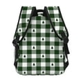 thumbnail image 5 of Defioc Green White Christmas Tree Lumberjack Plaid Pattern Laptop Backpack,Travel Backpack Outdoor Activities Bag Daypack for Travel Hiking Shopping Daily, 5 of 5