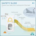 thumbnail image 4 of Qaba 5-in-1 Yellow Activity Climber with Slide, Basketball & Telescope - Indoor Play Structure for Ages 1-3 – Safe & Fun!, 4 of 7