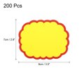 thumbnail image 2 of Uxcell 200pcs Retail Star Burst Signs 3.5"x2.8" para tienda, amarillo (Estilo 9), 2 of 6