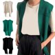 thumbnail image 2 of Woman Knitted Shawl Indoor Office Shoulder Wrap Scarf Lightweight Scarf Solid Color for Outdoor Sunproof Supplies khaki, 2 of 4