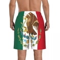 thumbnail image 3 of Beach swimsuit men's quick-drying swimwear Mexican Flag Background men breathable swimwear beach shorts sexy male swimsuit, 3 of 6