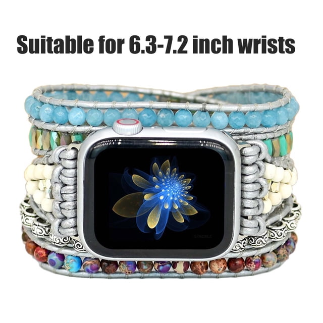 Correa de reloj trenzada, correa de reloj de cuentas boho Correa de reloj de cuentas boho Pulsera de reloj de cuentas Correa resistente y duradera