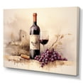 thumbnail image 2 of Designart "Curved Cabernet" Wine Wall Art Prints, 2 of 7
