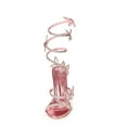 thumbnail image 3 of Wild Diva MORRIS-581 Embellished Rhinestone Butterfly Spiral Coil Wrap Around Chunky Block Heels (Pink, 10), 3 of 4