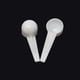 thumbnail image 3 of 20pcs 10ml White Plastic Measuring Spoons Scoop, 3 of 5