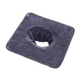 thumbnail image 1 of Toalla de spa con orificio para la cara, funda para camilla de masaje, para salón de masajes, para la piel y la cama. gris oscuro, 1 of 9