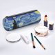 thumbnail image 2 of Disketp The Starry Night Estuche Organizador de Lápices de Cuero, Estuche de Oficina con Cremallera para Bolígrafo y Lápiz, 2 of 6