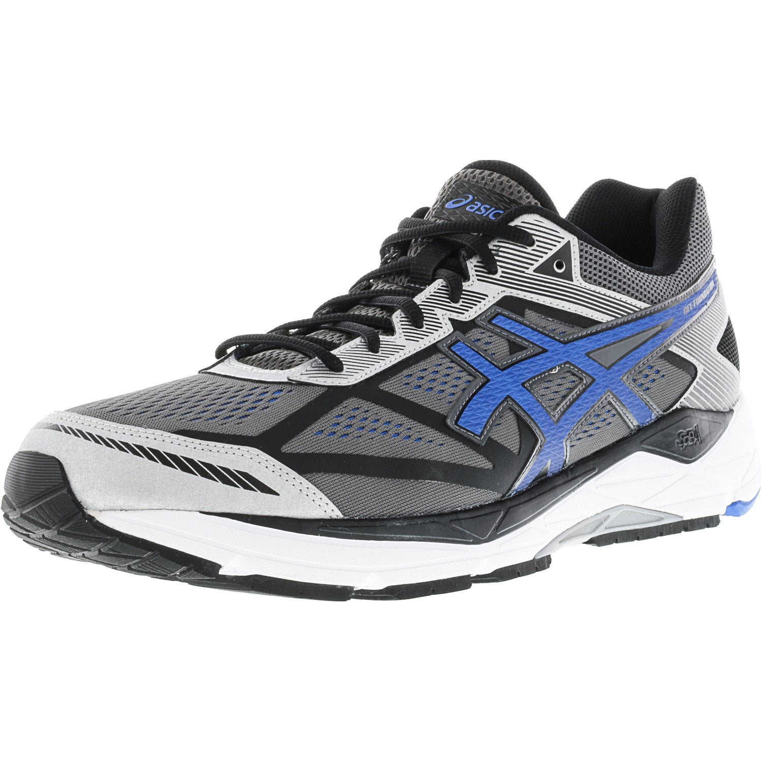 Men's Gel-Foundation 12 Carbon / Electric Blue Black Ankle-High Running Shoe - 10M - Walmart.com