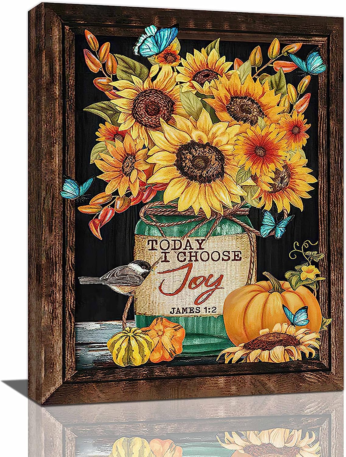Farmhouse Sunflower Wall Art Rustic Sunflower Pictures Wall Decor ...