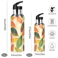 thumbnail image 2 of Yayeee 20oz Insulated Water Bottle Double Wall Stainless Steel with Flip Straw Lid, Green Retro Autumn Leaves, 2 of 7