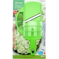 thumbnail image 4 of Suncraft Mandoline Slicer with Strainer and Guard, Green, 4 of 4