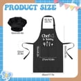 thumbnail image 2 of AOWOO 4Pcs Kids Apron and Chef Hat Set, Adjustable Kitchen Cooking Child Aprons with 2 Pockets Dress up Gift for Girls Boys Baking Cooking Painting Art Gardening Funny Aprons, 2 of 7