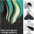 thumbnail image 3 of Teal Gold Marble Pattern Kitchen Rugs Sets Of 3,Kitchen Runner Rugs Non Skid Washable,Decorative Kitchen Floor Mats for Kitchen,Sink,Laundry,17"x30"+ 17"x47" + 17"x59", 3 of 6