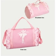 BTEPSGA Pink Cute Ballet Dance Backpack Tutu Dress Dance Bag Dance Bag Waterproof Small Duffle Bag Ballet Bags Gym Bag