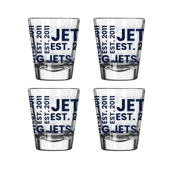 Logo Brands Winnipeg Jets 4-Pack 2oz. Shot Glass Set