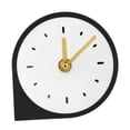 thumbnail image 3 of Reloj de escritorio, reloj de mesa, decoración de interiores sencilla, reloj de mesita de noche redondo de acrílico Negro, 3 of 9