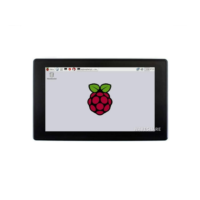 7inch HDMI LCD (H) (with case) 1024x600 Capacitive Touch Screen IPS Display HDMI Monitor with Toughened Glass Cover Case for Raspberry Pi 4/3/2/1 B B+ A+/Jetson Nano/Windows 10