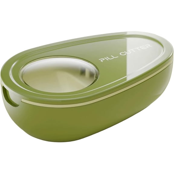 Portable Avocado Pill Cutter, Splitter for Small and Tiny Pills, Cutting Small Pills or Large Pills in Half, Pocket Pill Cutter for Multiple Pills at a Time, Easy to Open, Clean, 3 Sets