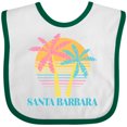 thumbnail image 3 of Inktastic Santa Barbara California Girls Baby Bib, 3 of 4