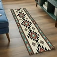thumbnail image 5 of Southwest Geometric Kitchen Runner Rug 2x6 Washable Runners for Hallway Non Slip Brown Mexican Aztec Boho Tribal Large Area Rug Indoor Floor Carpet for Bathroom Laundry Entryway Bedroom Living Room, 5 of 8