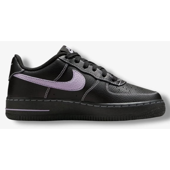 Big Kid's Nike Air Force 1 LV8 4 Black/Hydrangeas (HJ4563 001) - 7