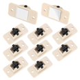 thumbnail image 1 of 10 Piezas Pequeñas Ruedas de Plástico Autoadhesivas Mini Ruedas, Ruedas Adhesivas Pequeñas Ruedas para Muebles para Caja de Almacenamiento de Basura oso de fresa Electrónica, 1 of 5