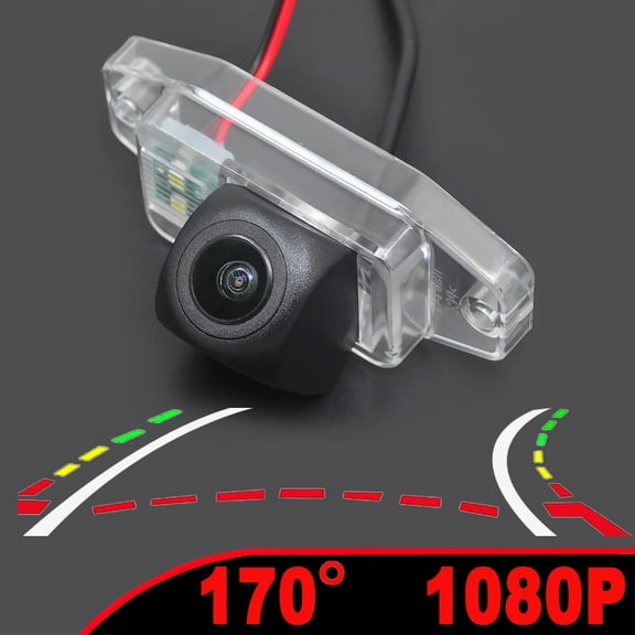 170° HD 1080P AHD Fisheye Night Vision Car License Plate Light Rear View Camera For Toyota Prado Land Cruiser 120 2007-2011