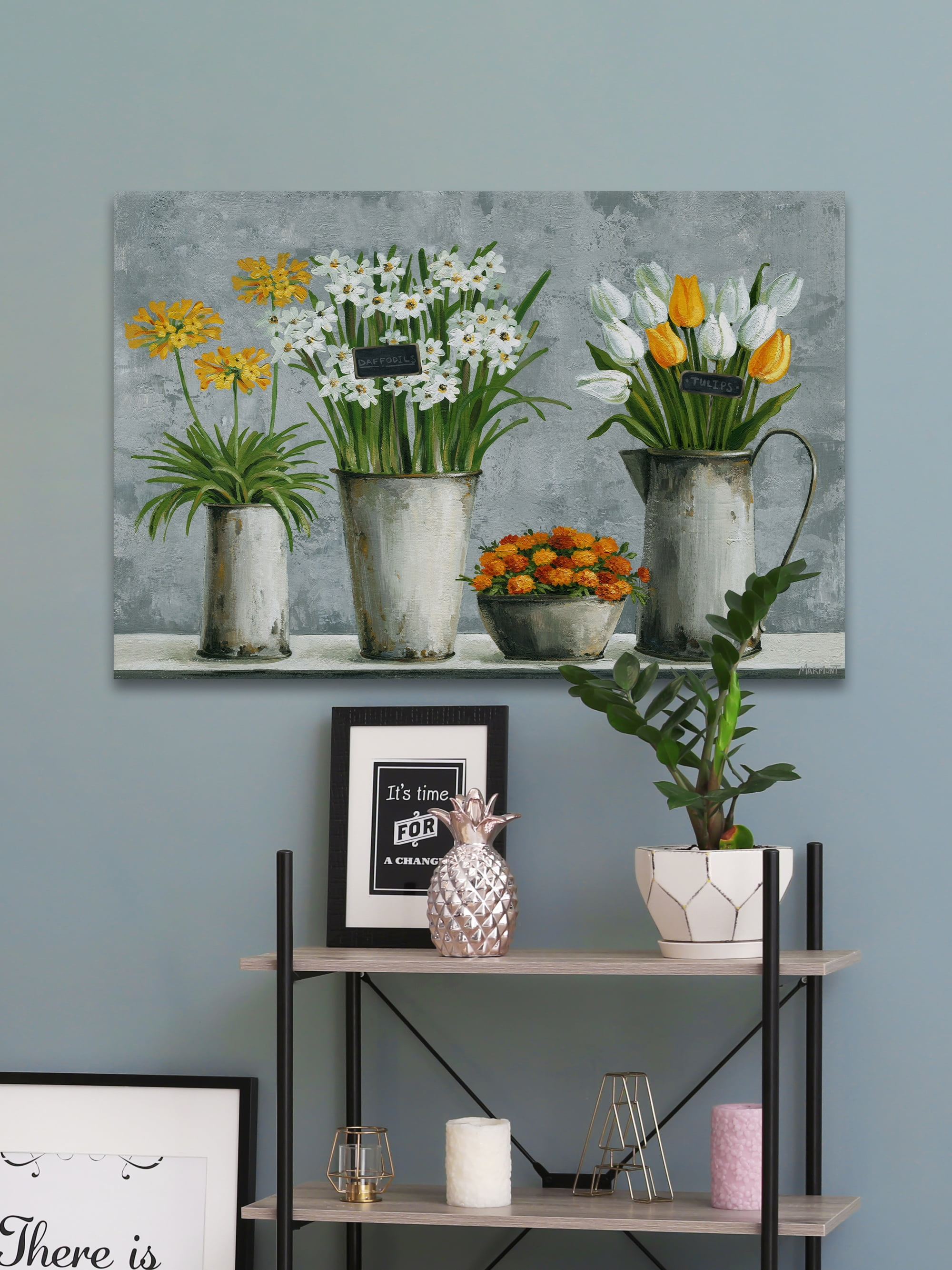 Marmont Hill My Lovely Flowers Canvas Wall Art, 20" x 30"