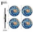 thumbnail image 2 of Round Wall Clock,Oil Painting Of Swirling Galaxies And Planets,Silent Non-Ticking Wall Clock Decor for Home Office Kitchen Living Room Bedroom(10inch), 2 of 4