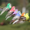 thumbnail image 5 of Mightlink Artificial Bird Realistic Festive Home Prop Brightly Colored Christmas Artificial Feathered Foam Bird for Balcony, 5 of 7