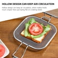 thumbnail image 3 of Sandwich Cage Toaster Sandwich Clip Sandwich Racks Breakfast Sandwich Maker Grill Press Grilled Cheese Maker Panini Press Stainless Steel Toaster Accessory Kitchen Utensils., 3 of 9