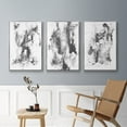 thumbnail image 5 of Graphite Abstract I - Framed Premium Gallery Wrapped Canvas L Frame 3 Piece Set - Ready to Hang, 5 of 9