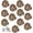 Bronze color, variant on 12-Pack of Extenders for Jeans, Pants Waist Button Extender Fantastic Extender for All Trousers and Shirts in 3 Colours for Men and Women No Sewing Instant Waistband Extension 1-1.4 Inches