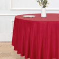 thumbnail image 2 of LAICAIW Round Tablecloth-120 Inch-Water Resistant Spill Proof Washable Polyester Table Cloth Decorative Fabric Table Cover for Dining Table, Buffet Parties and Camping, Red, 2 of 7