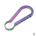 thumbnail image 1 of 1pcs Mousqueton en Alliage de Titane Anneau en D Porte-Clés Clip Extérieur Chaud D4L2, 1 of 6