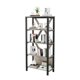 thumbnail image 1 of Yeshouse Estantería Industrial de 4 Niveles con Luces LED, Estantería de Metal para Libros, Organizador de Estantería Abierta, Estantería Alta y Resistente para Recámara, Oficina, Sala de Estar, 1 of 7
