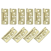 10Pcs 3x1.4 Inch Door Hinge Non-Mortise No Noise Plating, Gold