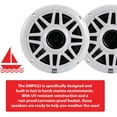 thumbnail image 3 of Dual Electronics DMP623 6.5 Inch Weather-Resistant Dual Cone High Performance Marine Speakers, 2 Pack, New, 3 of 7